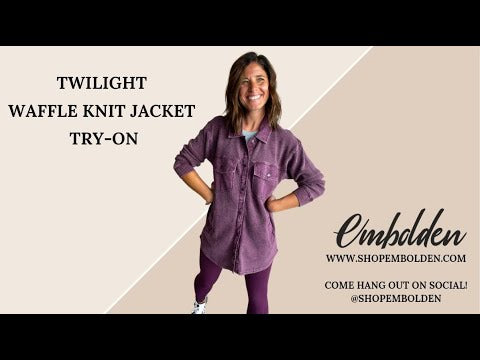 Twilight Waffle Knit Jacket