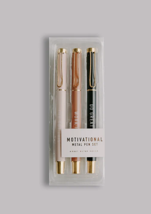 Motivational Refillable Pen Set | Chic Pens for Women