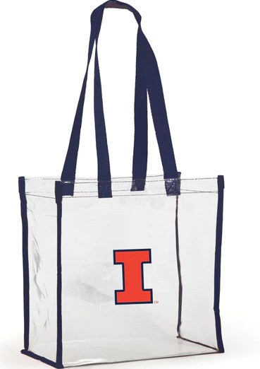 Clear Illinois Stadium Tote Bag