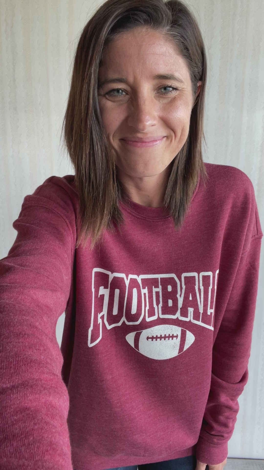 Maroon Football Sweatshirt