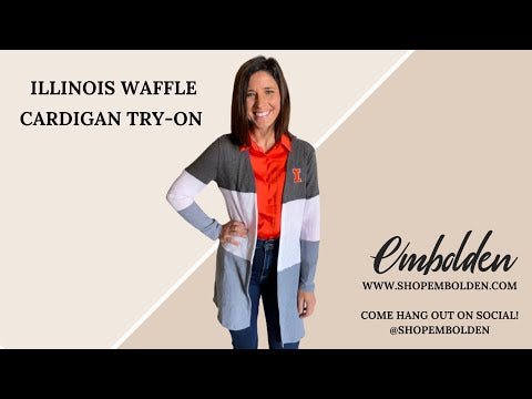 Illinois Waffle Cardigan