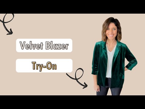 Emerald Velvet Blazer