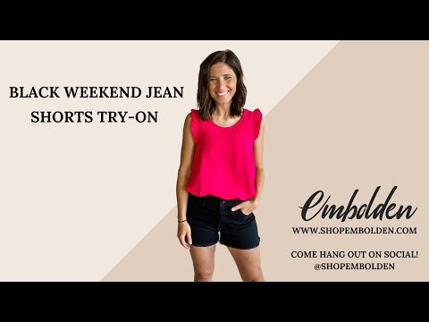 Black Weekend Jean Shorts