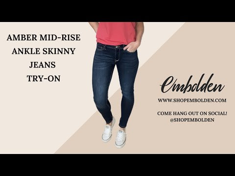 Amber Mid-Rise Ankle Skinny Jeans