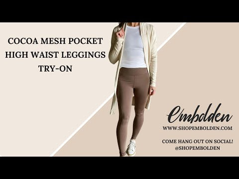 Cocoa Mesh Pocket High Waist Leggings
