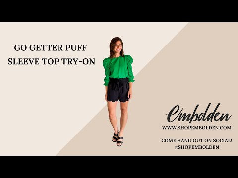 Go Getter Puff Sleeve Top