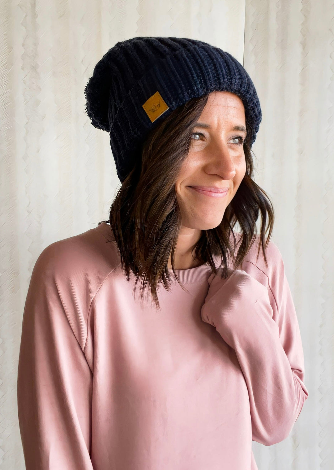 Slouchy Navy Hat