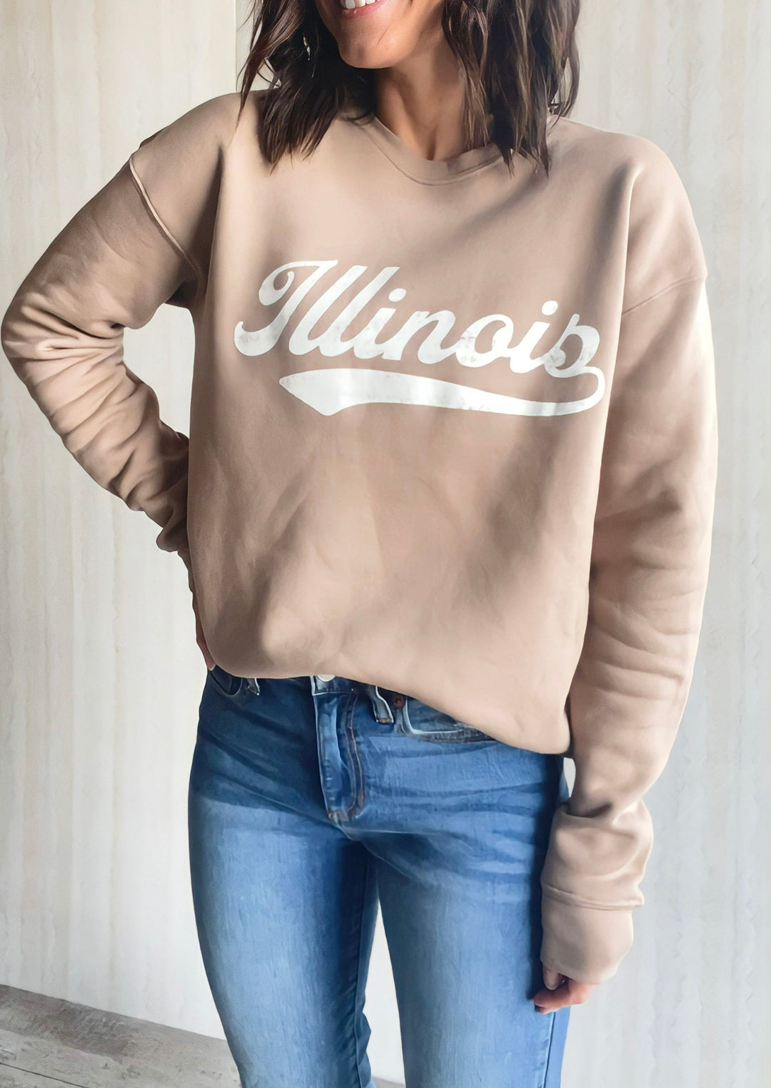 Tan Illinois Sweatshirt