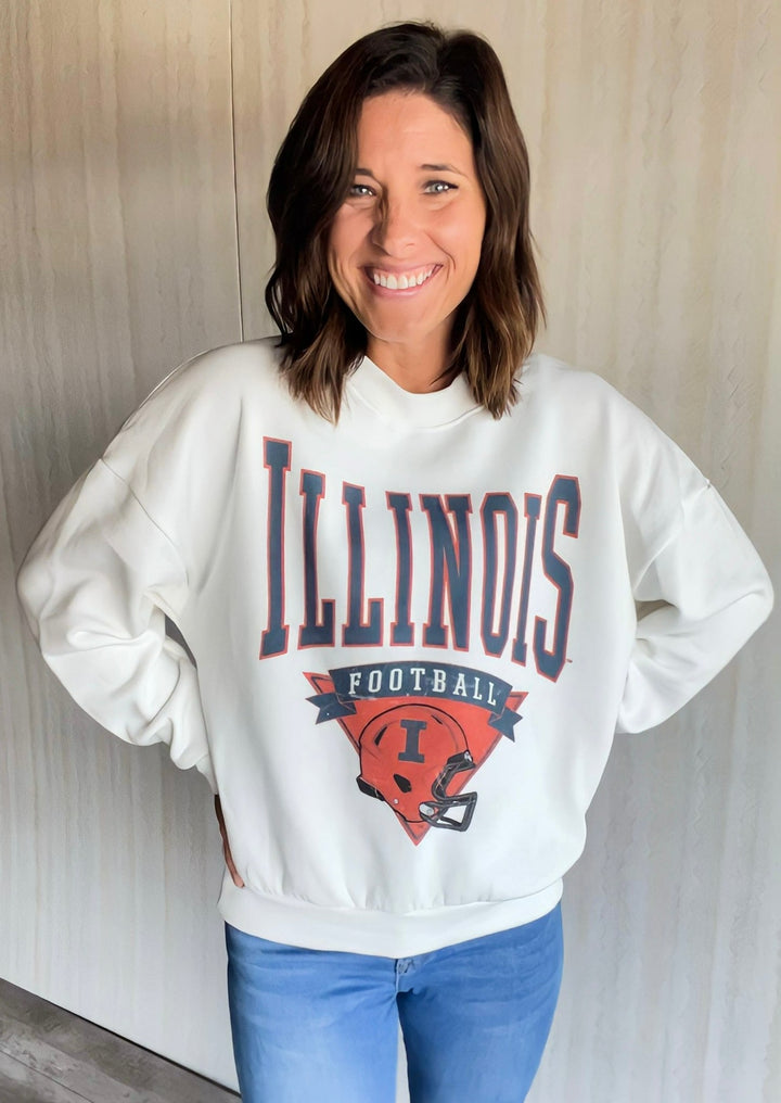 Illinois Football Helmet Pullover