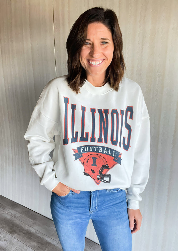 Illinois Football Helmet Pullover