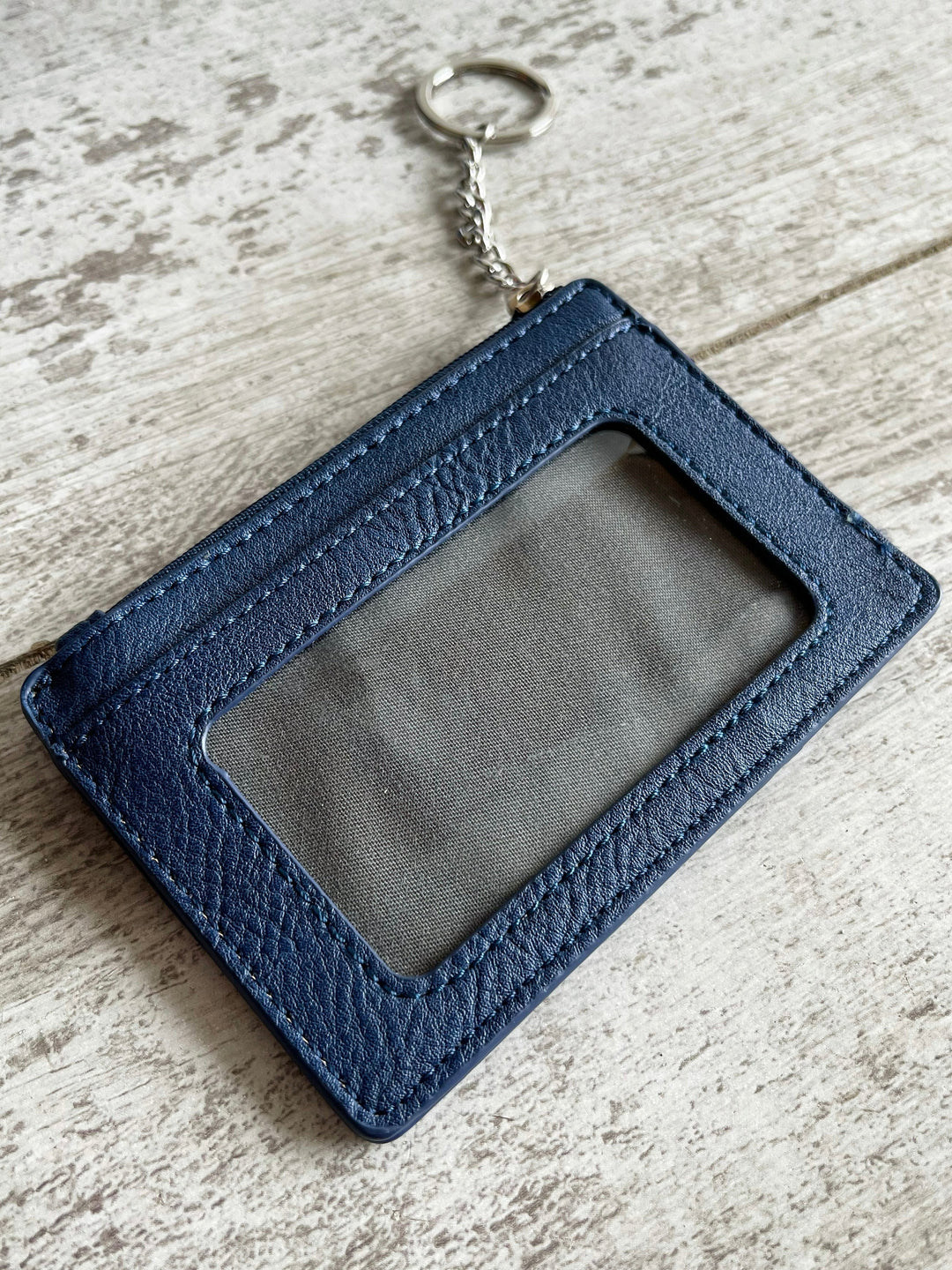 Navy Keychain Mini Wallet